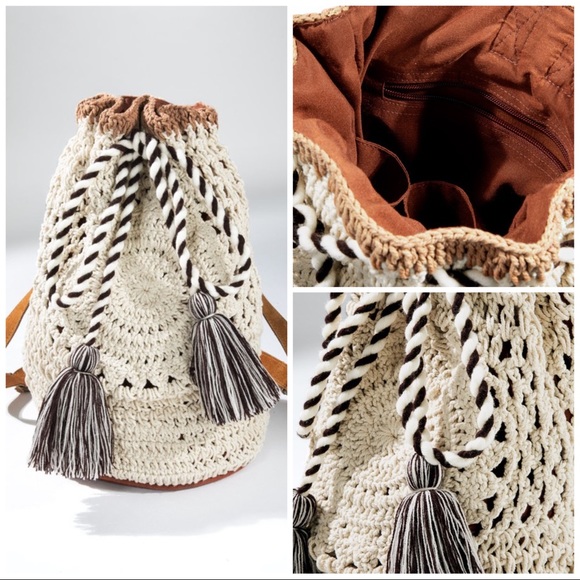 Handmade Crochet Backpack - Picture 3 of 11